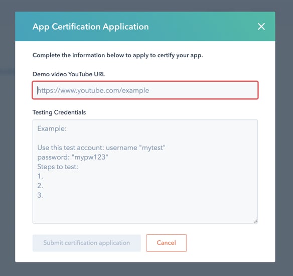 Antrag zur App-Zertifizierung