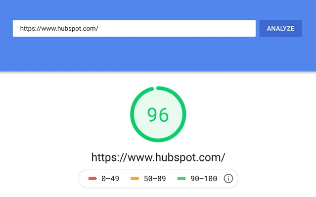 Pagespeed Score - Post Optimizations